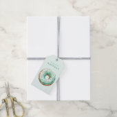 スウィートタイムパステルグリーンドーナツ誕生日 ギフトタグ (より糸付き)