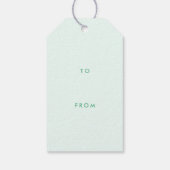 スウィートタイムパステルグリーンドーナツ誕生日 ギフトタグ (裏面)