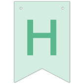 スウィートタイムパステルグリーンドーナツ誕生日 バンティングフラッグ (第2の旗)