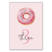 スウィートタイムパステルピンクドーナツ誕生日 テーブルナンバー (裏面)