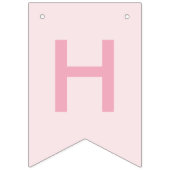 スウィートタイムパステルピンクドーナツ誕生日 バンティングフラッグ (第2の旗)