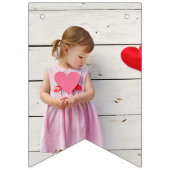 スウィートタイムパステルピンクドーナツ誕生日 バンティングフラッグ (第1の旗)