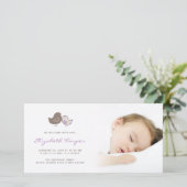 スウィートダマスクシックベビーガール誕生のお知らせ 案内状 (スタンド正面)