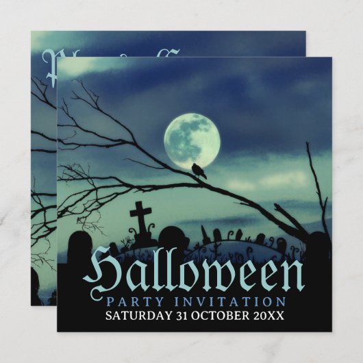 スウィートダークネスハローウィンパーティ招待状 招待状 (正面/裏面)