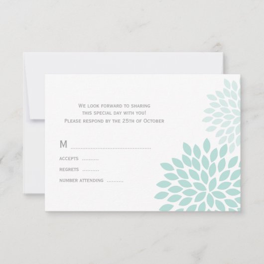 スウィートダ結婚リア 出欠カード (正面)