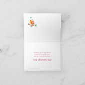 スウィートチャーピースバード&蝶誕生日 カード (内部)