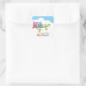 スウィートツインズフールズボーイガールベビーステッカー スクエアシール (バッグ)