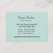 スウィートテンプテーションベーカリーブティックブラック 名刺 (裏面)