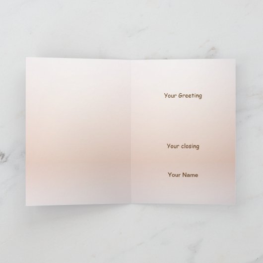 スウィートデイアイスクリームカスタムグリーティングカード カード (内部)