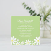 スウィートデイジーガールバースデーパーティー 招待状 (スタンド正面)