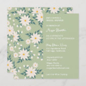 スウィートデイジーブライダルシャワー招待 招待状 (正面/裏面)