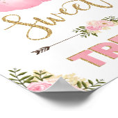 スウィートトリートカボチャ誕生日ベビーシャワーウィーズ ポスター (角)