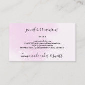 スウィートトリートキャンディベーカリージャー 名刺 (裏面)