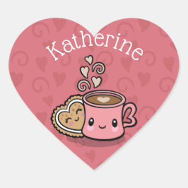 スウィートトリートココアアンドクッキー ハートシール