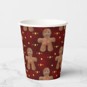 スウィートトリートジンジャーブレッドマンクリスマス 紙コップ (正面)