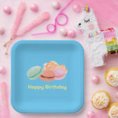 スウィートトリートスクエア紙プレート ペーパープレート (パーティー)