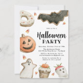 スウィートトリートハローウィンパーティ 招待状 (正面)