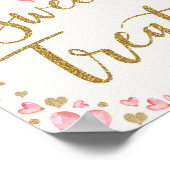 スウィートトリートバレンティインベビーシャワー誕生日パーティー ポスター (角)