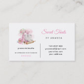 スウィートトリートピンクベーカリー 名刺 (裏面)