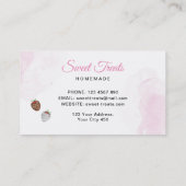 スウィートトリートピンクベーカリー 名刺 (裏面)