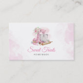 スウィートトリートピンクベーカリー 名刺 (正面)