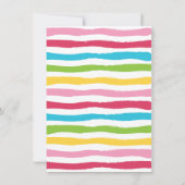 スウィートトリートプールパーティの招待状 招待状 (裏面)