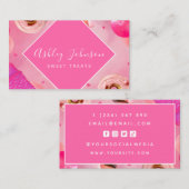 スウィートトリートベーカリー結婚ズケーキSNS 名刺 (正面/裏面)