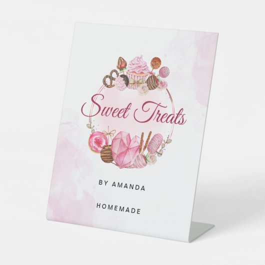 スウィートトリートベーカリー 台座サイン (正面)