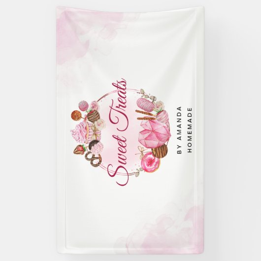 スウィートトリートベーカリー 横断幕 (縦)