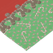 スウィートトリートホリデーキャンディビュッフェジンジャーブレッドマン ショートテーブルランナー (コーナー)