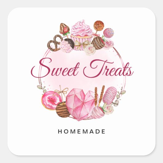 スウィートトリートホームベーカリー スクエアシール (正面)