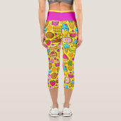 スウィートトリートポップ・アートのファッションカプリスレギンス カプリレギンス (裏面)