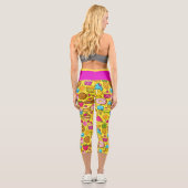 スウィートトリートポップ・アートのファッションカプリスレギンス カプリレギンス (裏面)