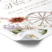 スウィートトリートワイルドウェスタンロデオフローラベビーシャワー ポスター (角)