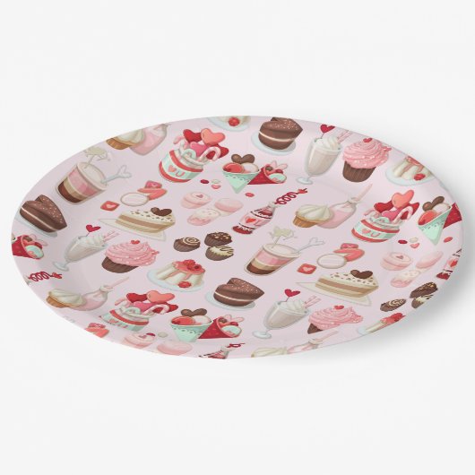 スウィートトリート紙プレート ペーパープレート (アングル)