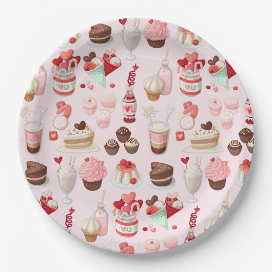 スウィートトリート紙プレート ペーパープレート (正面)