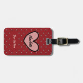 スウィートトレンディービジネスロゴ会社のプロモ企業のモ ラゲッジタグ (正面横)