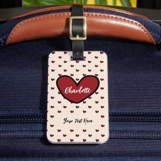 スウィートトレンディービジネスロゴ会社のプロモ企業のモ ラゲッジタグ (正面インサイチュ2)