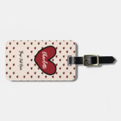 スウィートトレンディービジネスロゴ会社のプロモ企業のモ ラゲッジタグ (正面横)