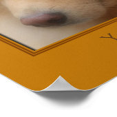 スウィートドッグ顔 パーソナライズされた ポスター (角)