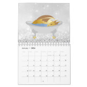 スウィートドラゴンベビーグリッターピンクローズ金ゴールドパステル カレンダー (1月 2026)