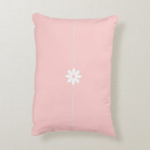 スウィートドリームオンベビーピンクパーソナライズされた アクセントクッション (裏面(縦))