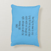 スウィートドリームキュートラムパーソナライズされたと祈りの言葉 アクセントクッション (裏面(縦))