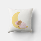 スウィートドリームスベビーベア誕生のお知らせ{pink} クッション (裏面)