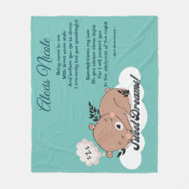 スウィートドリームスベビーベア フリースブランケット