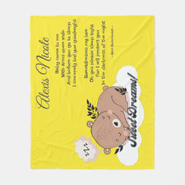 スウィートドリームスベビーベア フリースブランケット