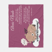 スウィートドリームスベビーベア フリースブランケット (正面)