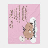 スウィートドリームスベビーベア フリースブランケット (正面)