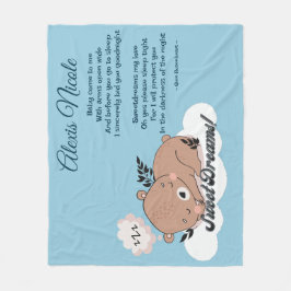 スウィートドリームスベビーベア フリースブランケット