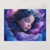 スウィートドリームスリーピングガール ポストカード (正面)